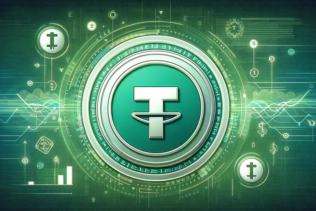 Cash, Euro cash, Tether, Tether USDT stablecoin in ERC20 network