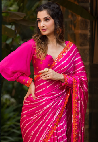 Bandhani Sarees for Birthday Celebrations